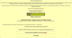 Desktop Screenshot of hopefarm.com